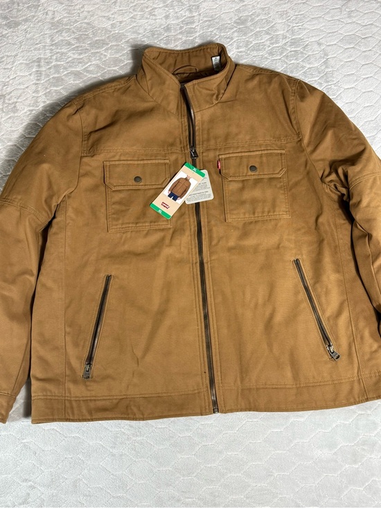 Levi's Other - Levi’s Duck Canvas Quilted Work Jacket Men’s XL Brown Full Zip Insulated NWT